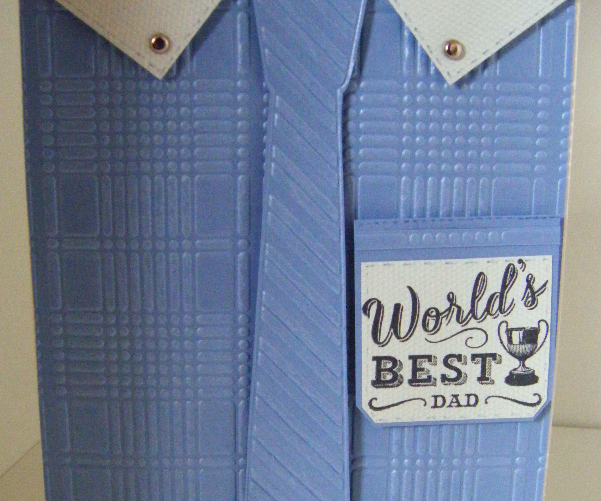 How to Make a  'For Him' Mens Collar Tie Card 