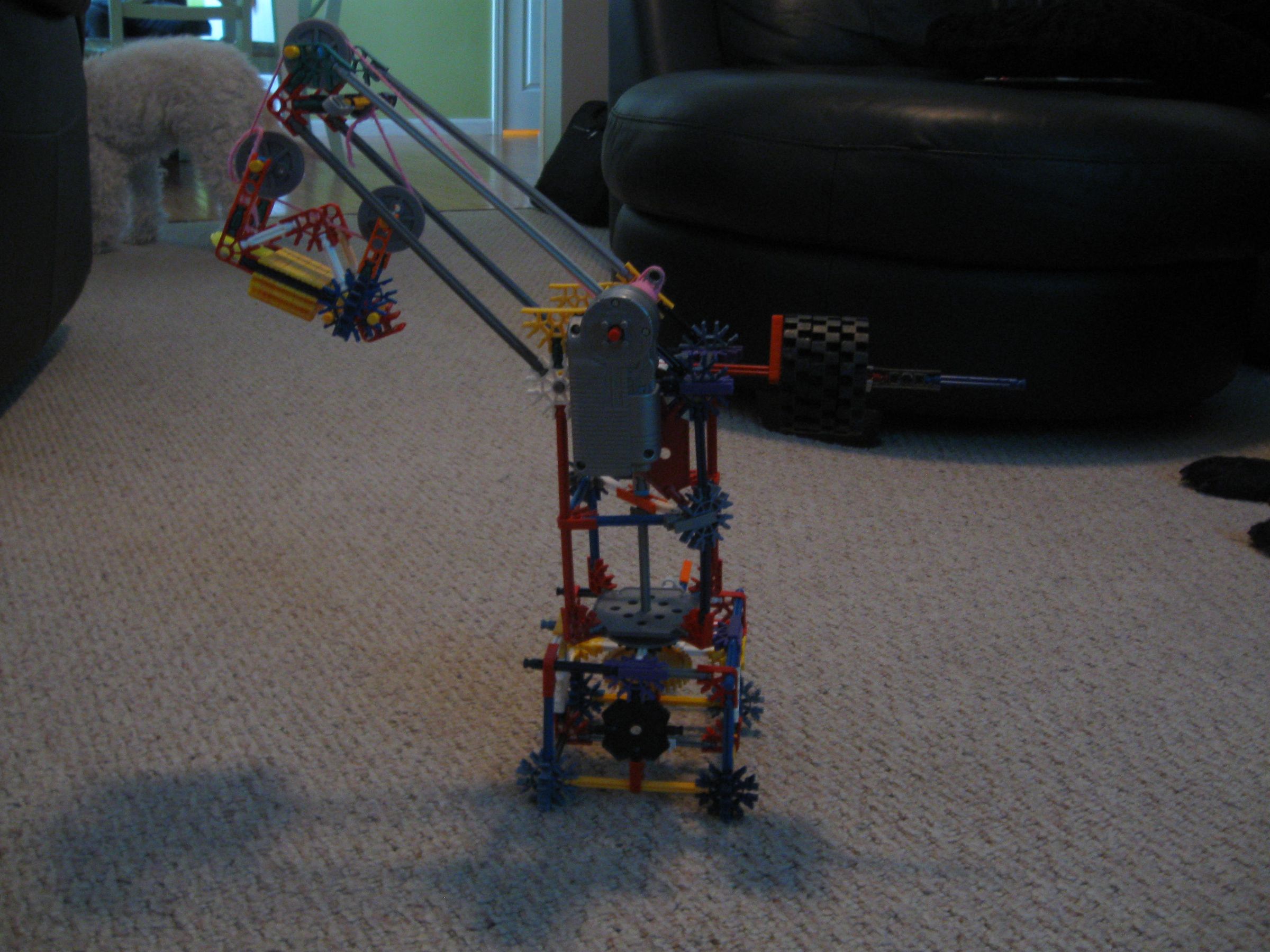 Small Motorized Knex Crane