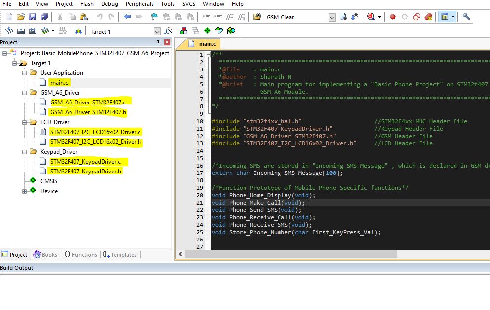 Add the Driver Files to Your Project
