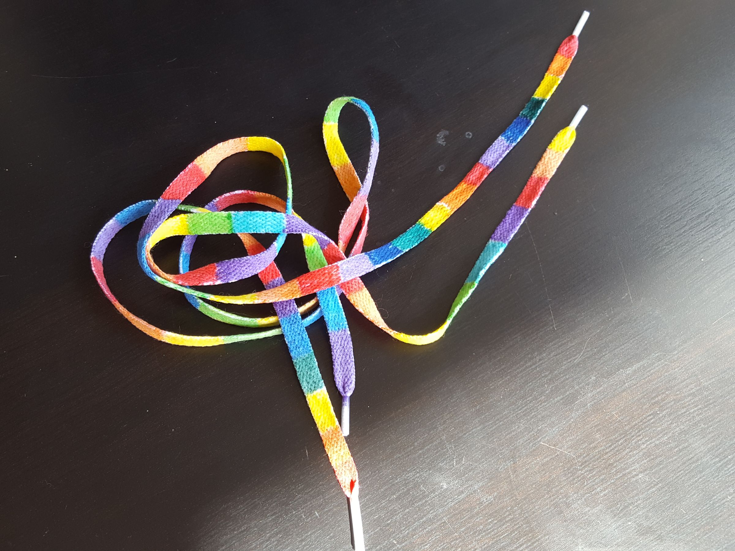 CUSTOM RAINBOW SHOELACES and 'RAINBOW DASH' SHOES!