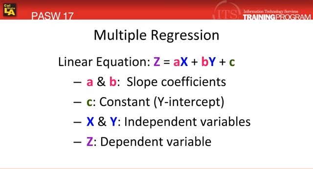 Multiple Regression: SPSS (3.4)