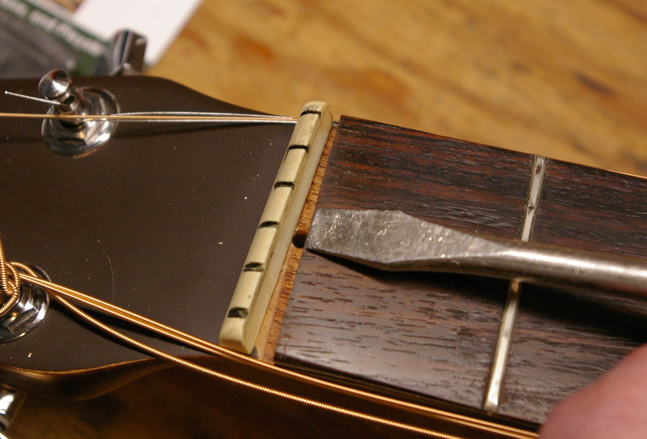 Zero Glide Nut Replacement (Zero Fret Installation) for Guitar 4