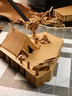 Beutifull Camping Diorama With Tent and an Oak Tree (11 Steps)