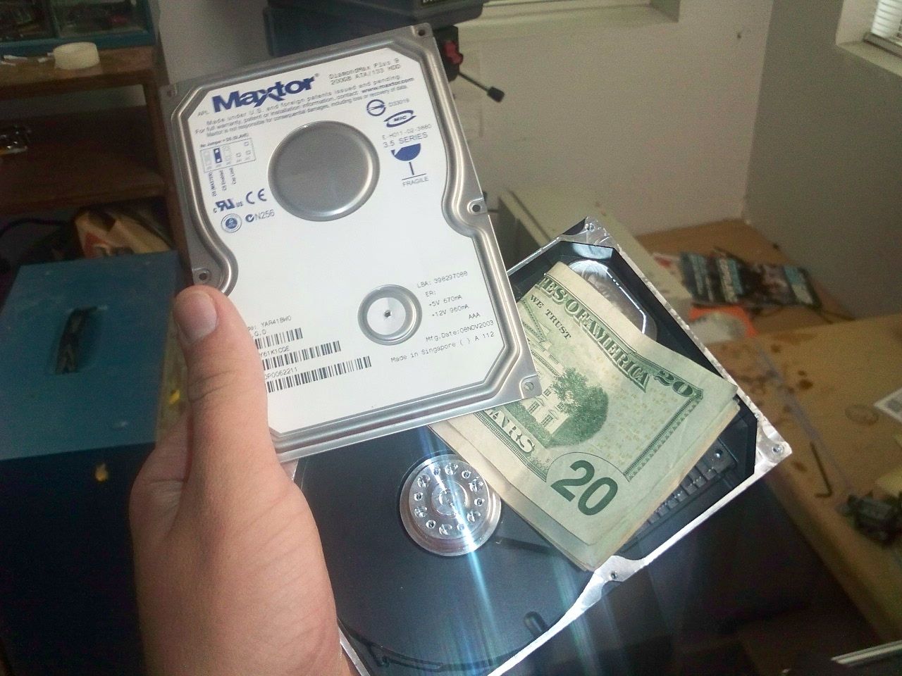 Broken Hard Drive Safe.