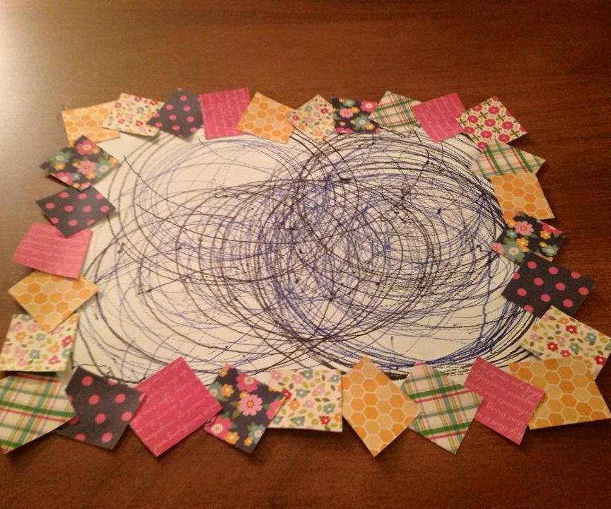 Using Scraps to Frame Art