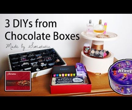 3 DIY Organisation Life Hacks Made From Chocolate Boxes (VIDEO)