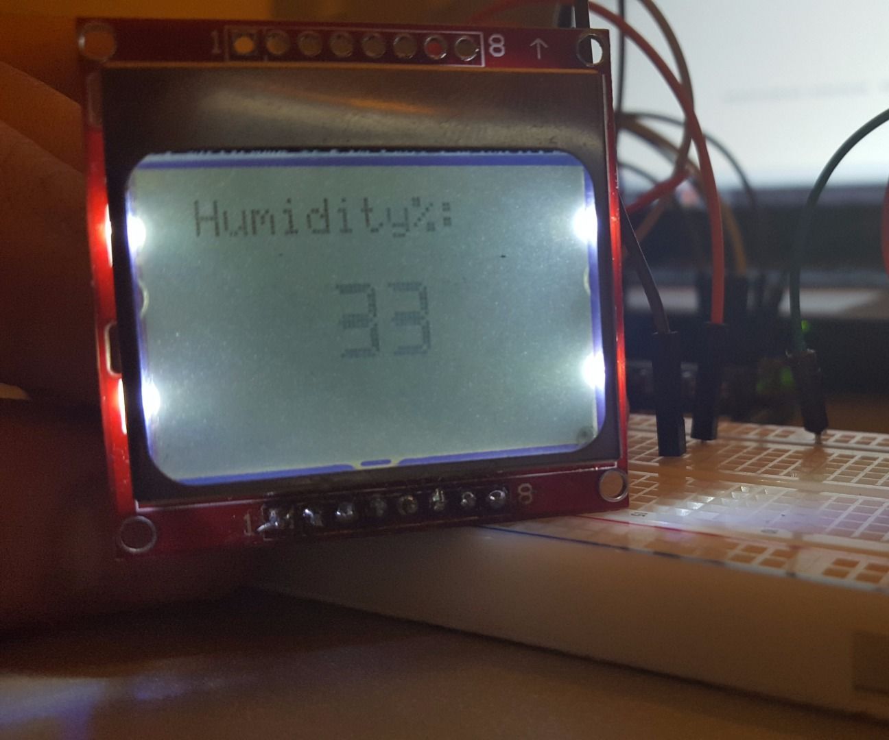 Arduino DHT-22 Nokia 5110 Thermometer