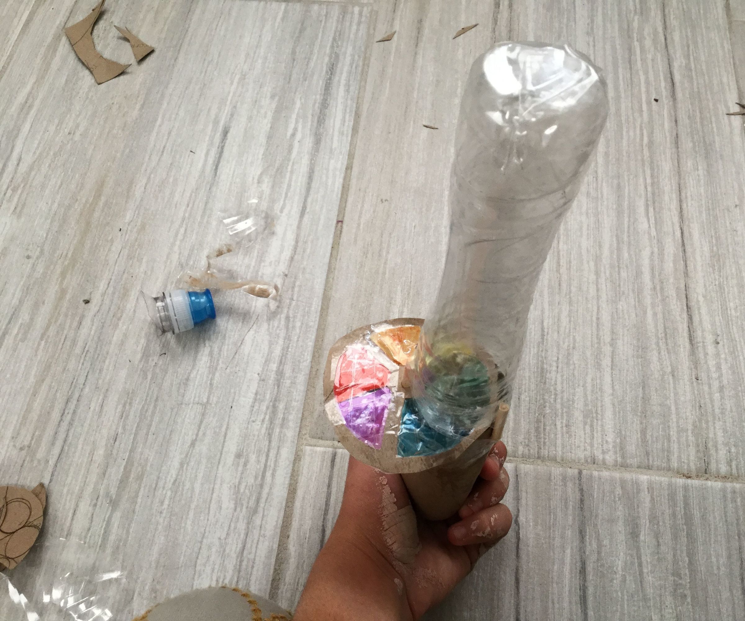 Rainbow Light Saber- Made With Reused Materials