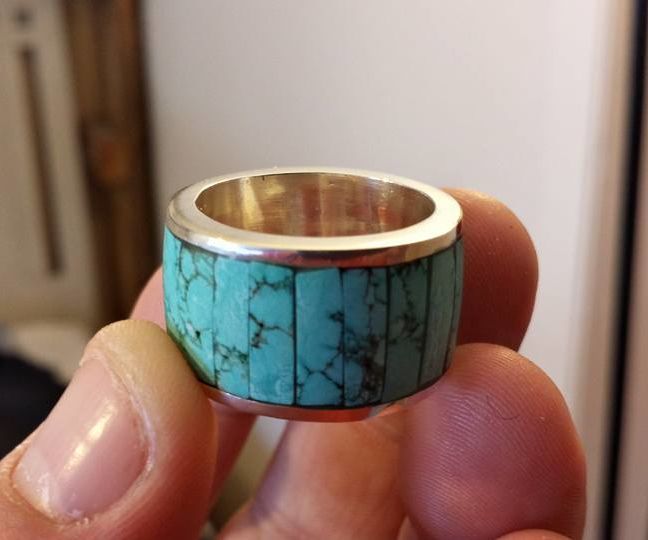 Easy Turquoise Channel Ring
