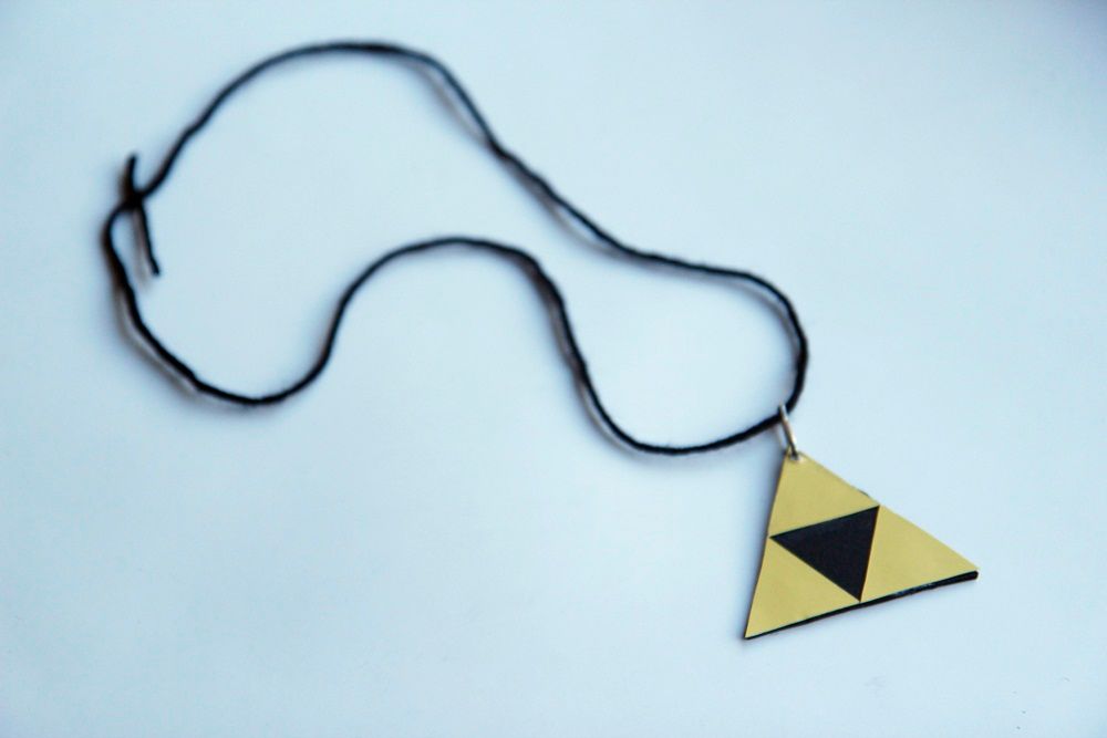 How to Make a Triforce Legend of Zelda Necklace