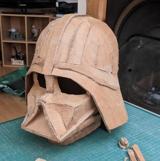 Cardboard Darth Vader Helmet 6 Steps Instructables cardboard-darth-vader-helmet-6-steps-instructables