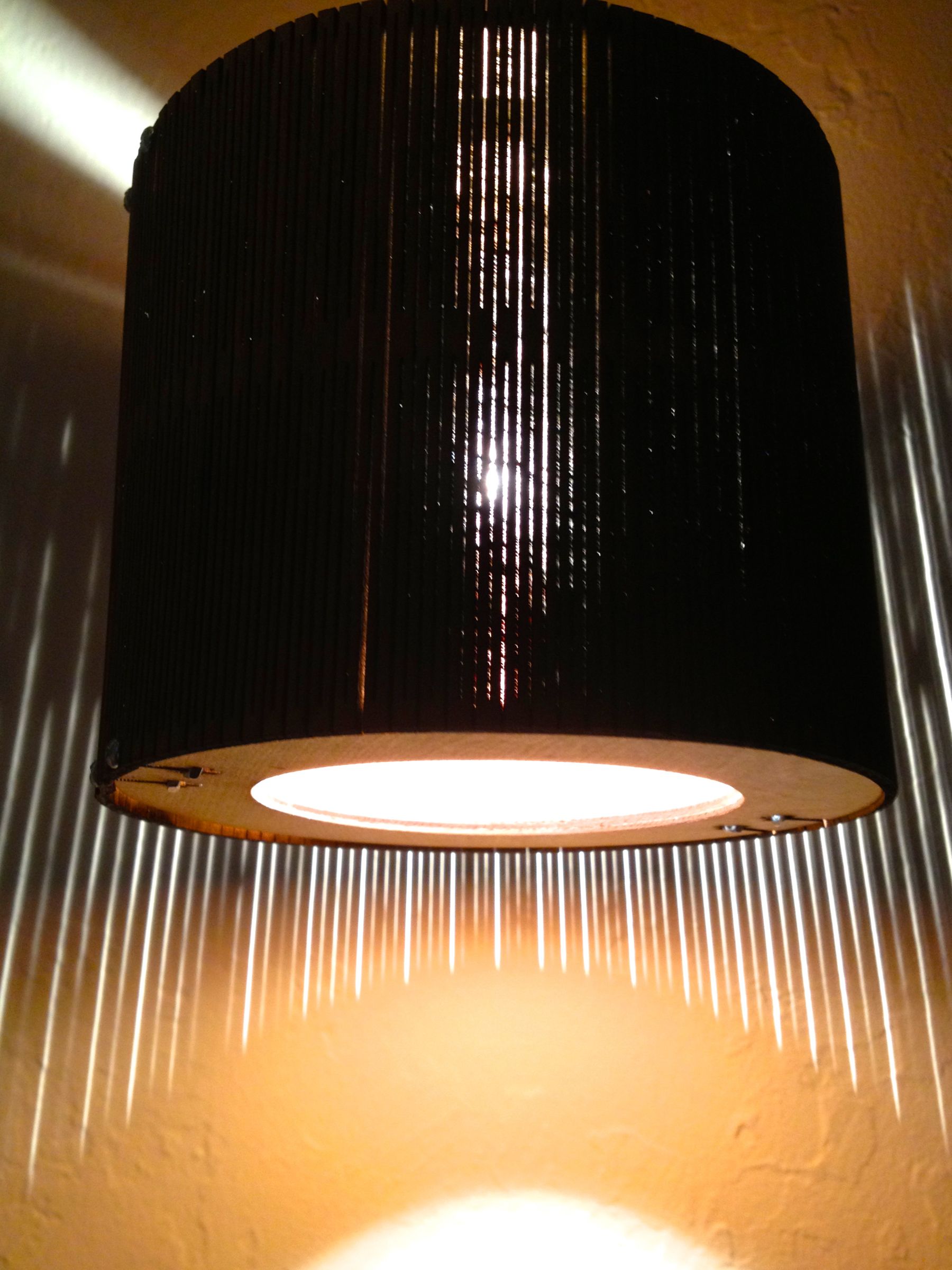 Laser cut hanging lamp