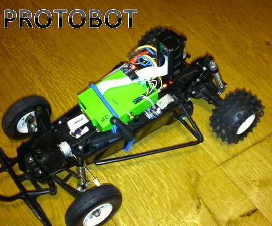 Protobot - Raspberry Pi + Wifi + Xbox + IMU + Picamera