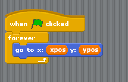 Draw a Head for Your Character and Make It Follow Your Xpos and Ypos