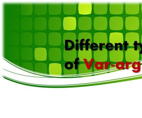 Diversent Rule of Var-Args in Java