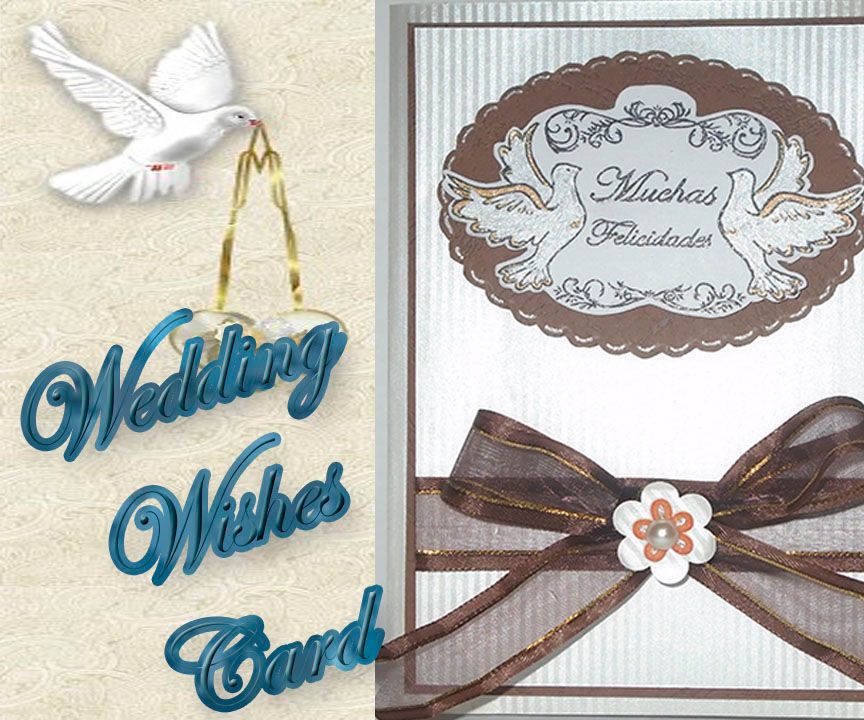 Wedding Wishes Card/ Tarjeta De Felicitación Para Boda