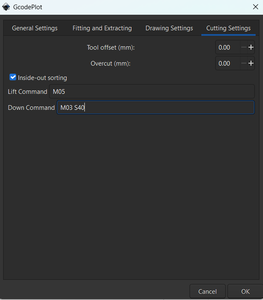 Configuring G-CodePlot Settings