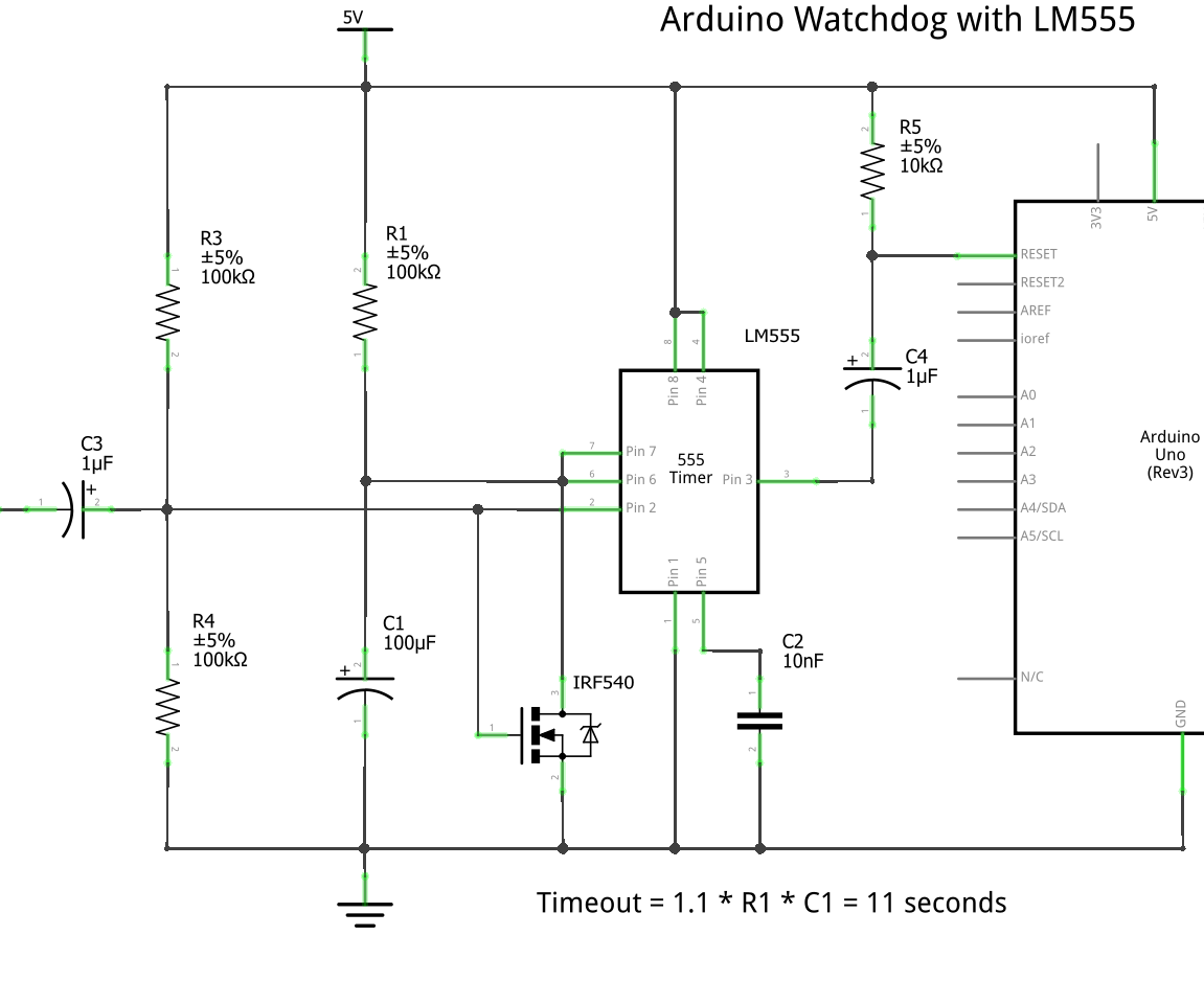 LM555 Watchdog for Arduino!