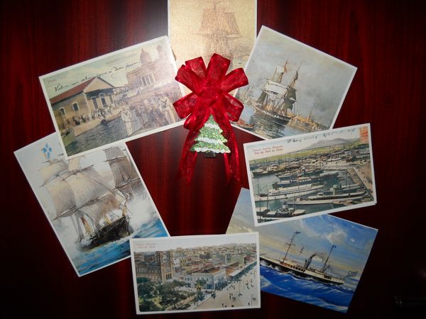 Christmas Card Wreath