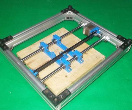 DIY Y Axis Slide Linear GT2 6mm Open Timing Belt Aluminum Frame