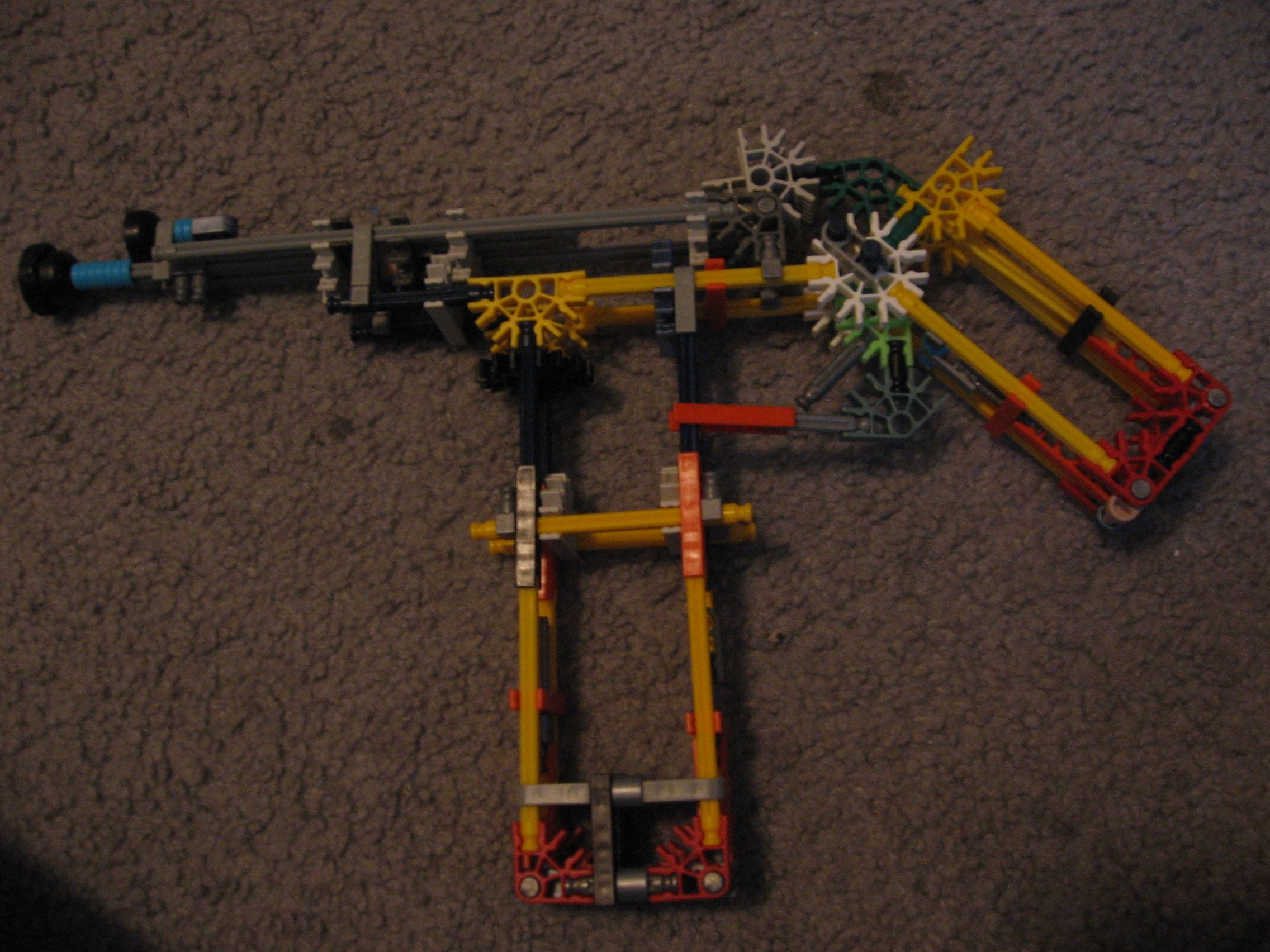 Model K'nex Sub Machine Gun (SMG)