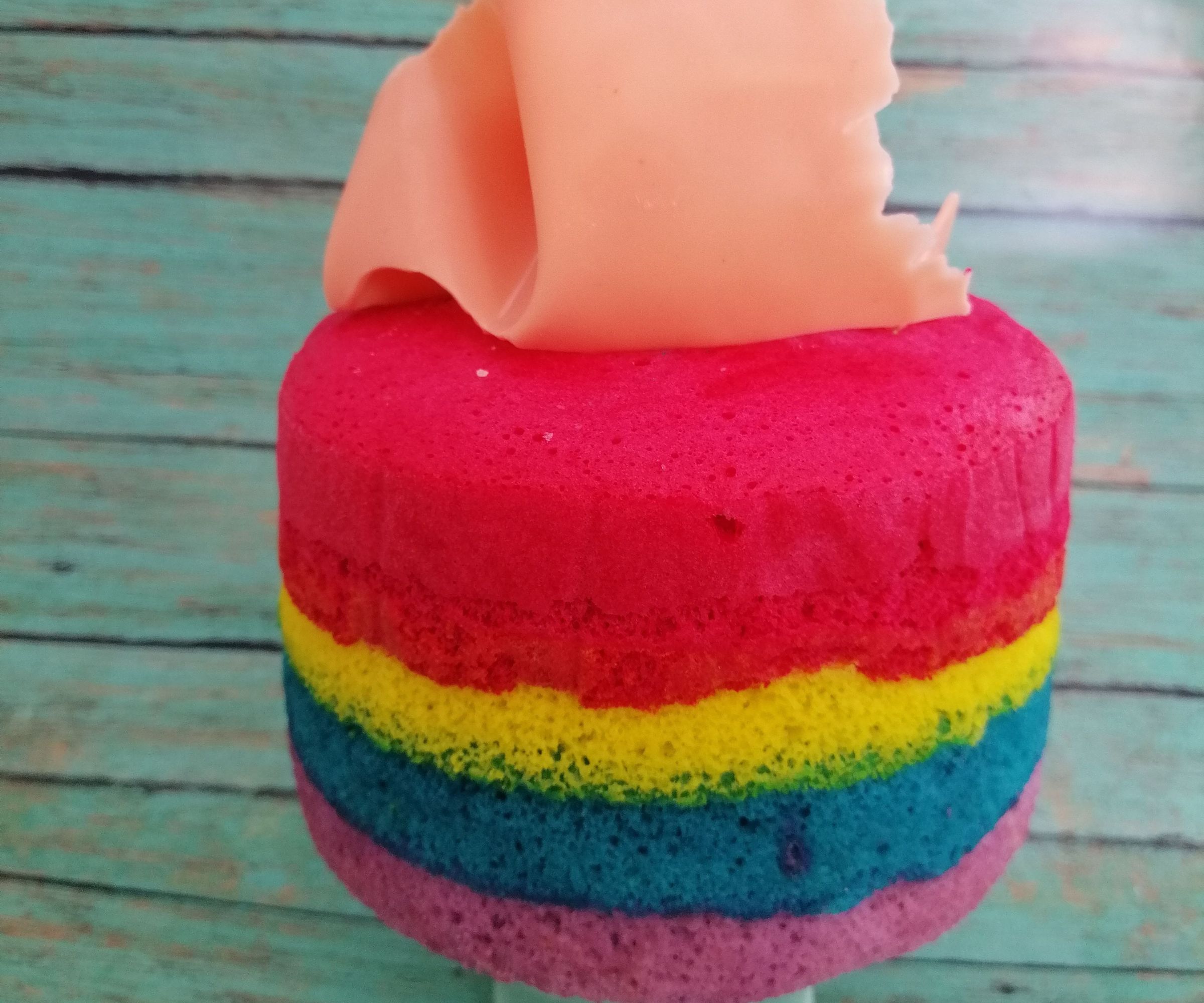  Rainbow  Japanese Steamed Cake and Candy Melts Decorations 