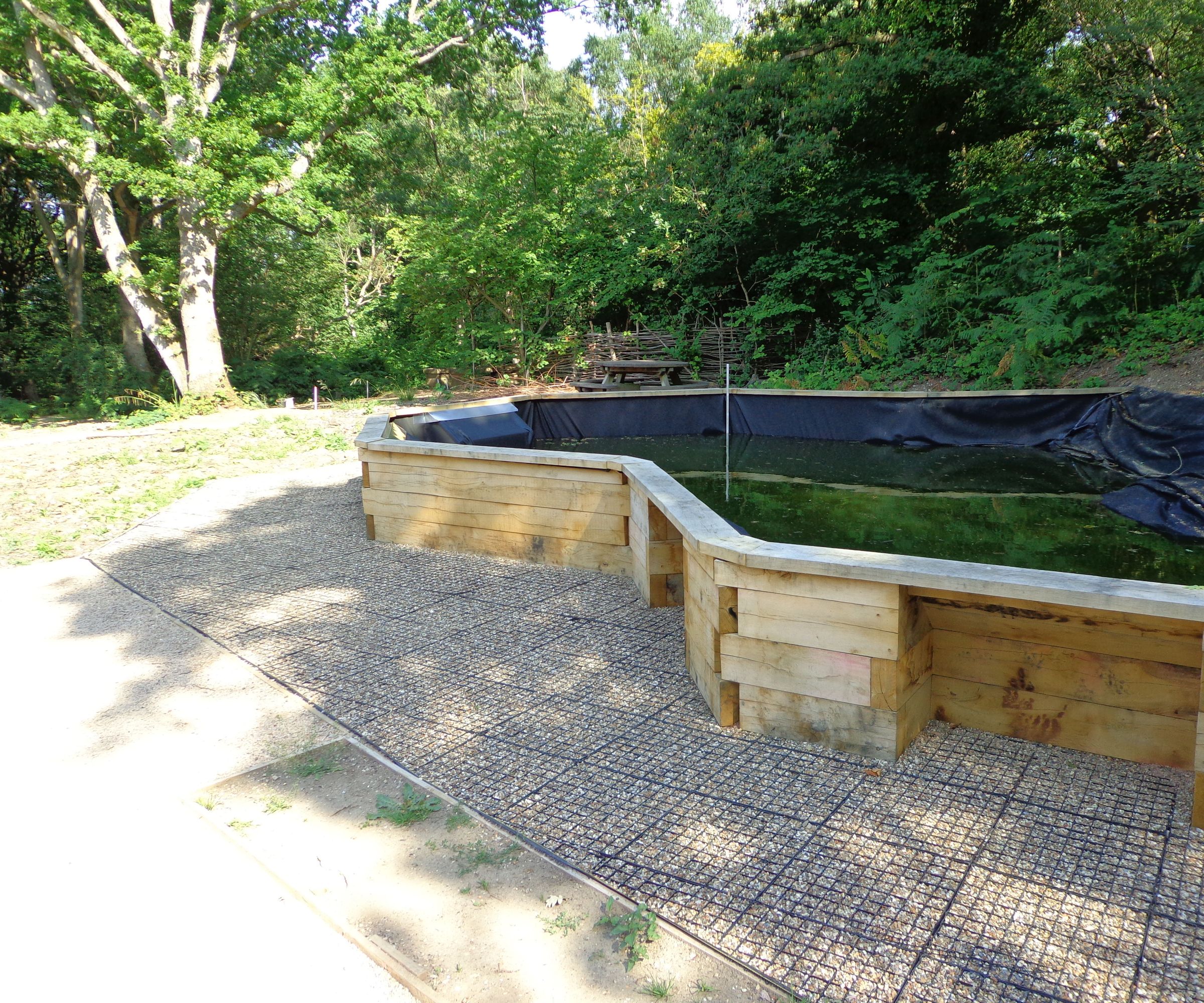 Raised Pond for Wheelchair Users