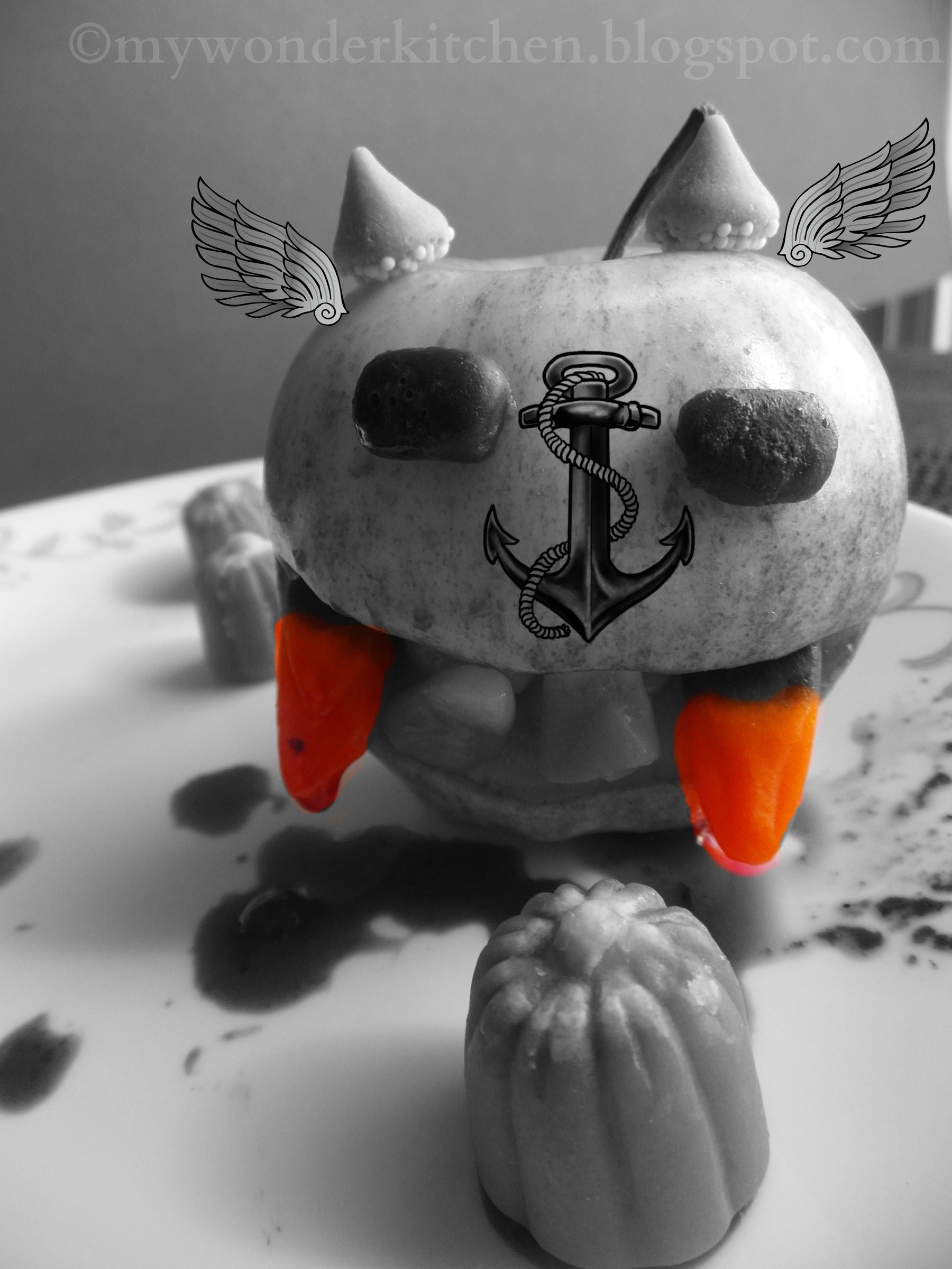 Apple monster|Quick Halloween snack