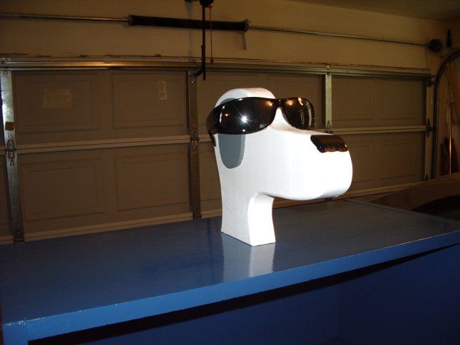 Bookcase With Dog Parts