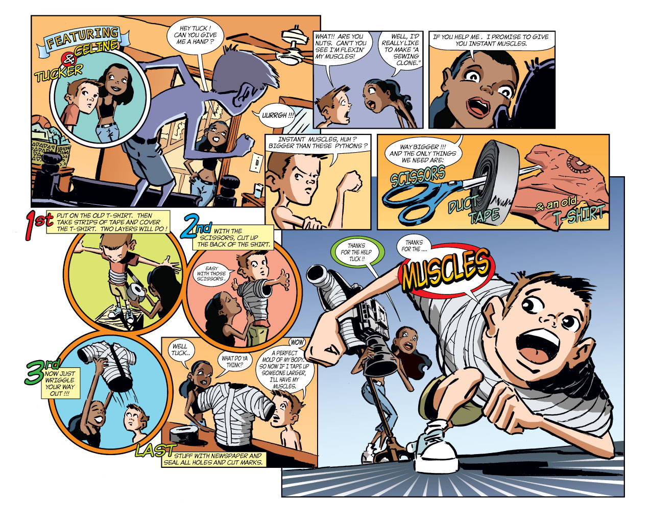 Duct-Tape body building.