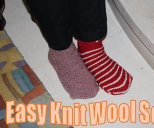 Easy Knit Wool Socks