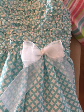 smocked girls dresses Red Classic Smocked Dress for Girls 7Y