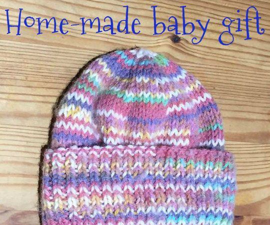 Knitted Hat for a New-born Baby