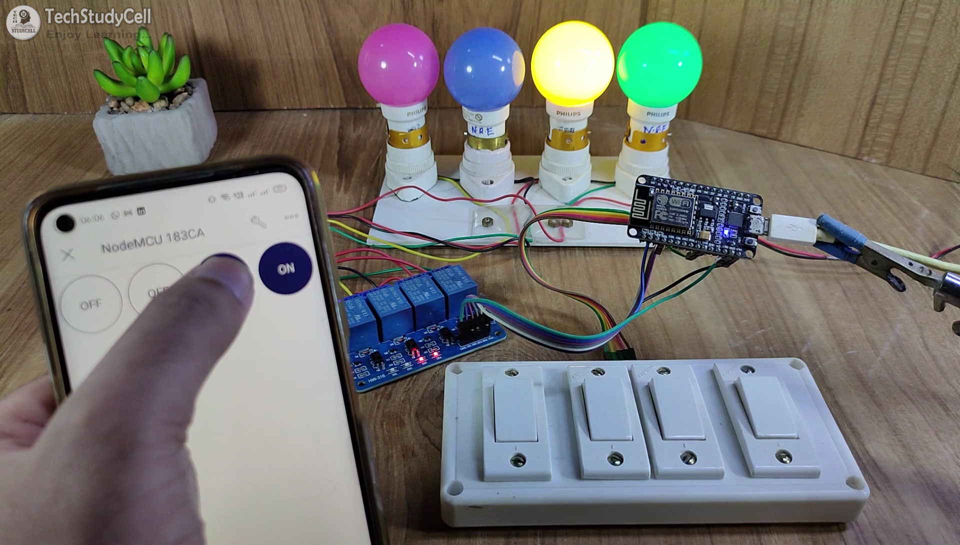 ESP8266 Home Automation Project Using NodeMCU and New Blynk App | IoT ...