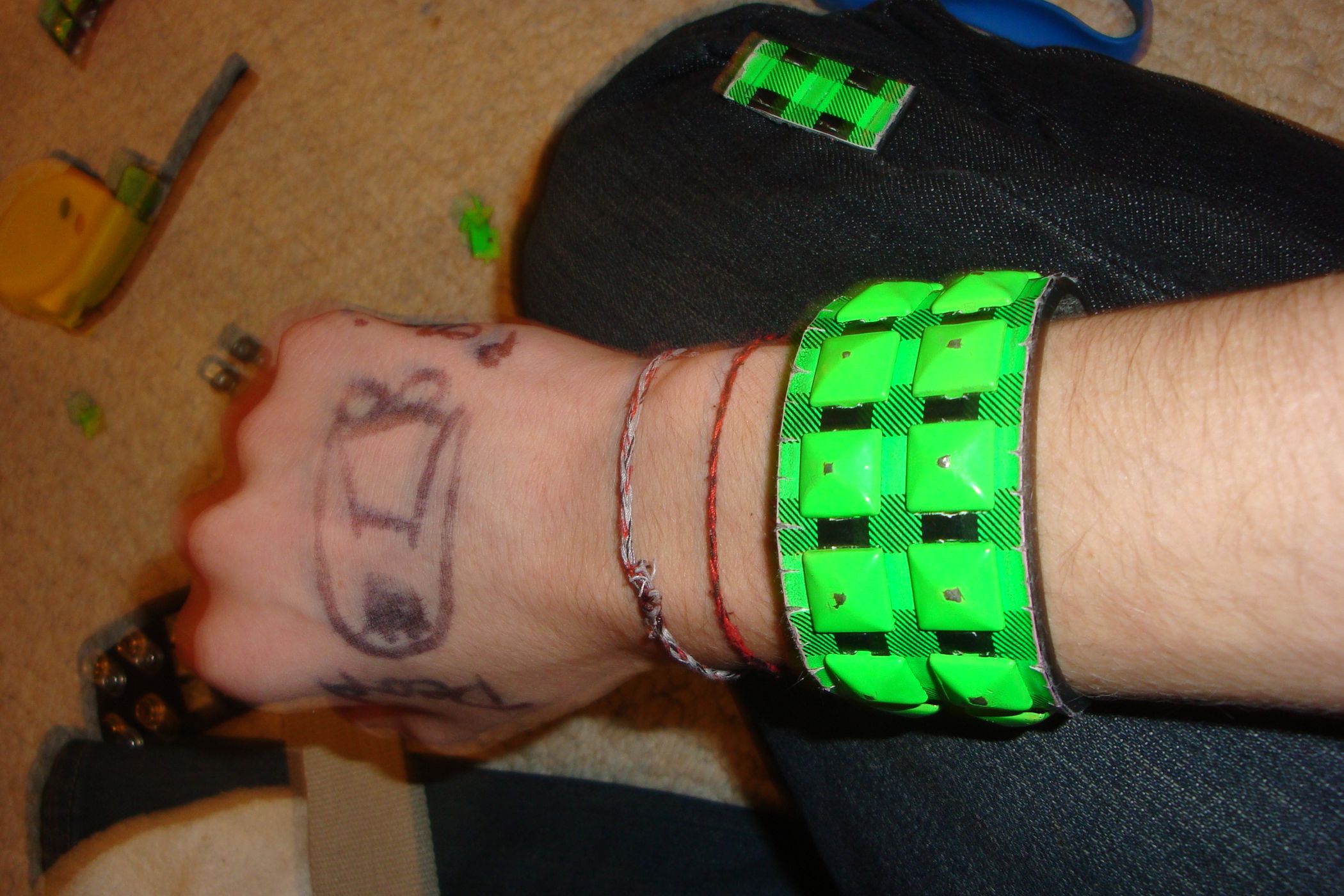 How To Studded Bracelet 3 Steps Instructables