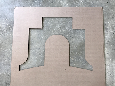 Construction of Cardboard Head (bottom)