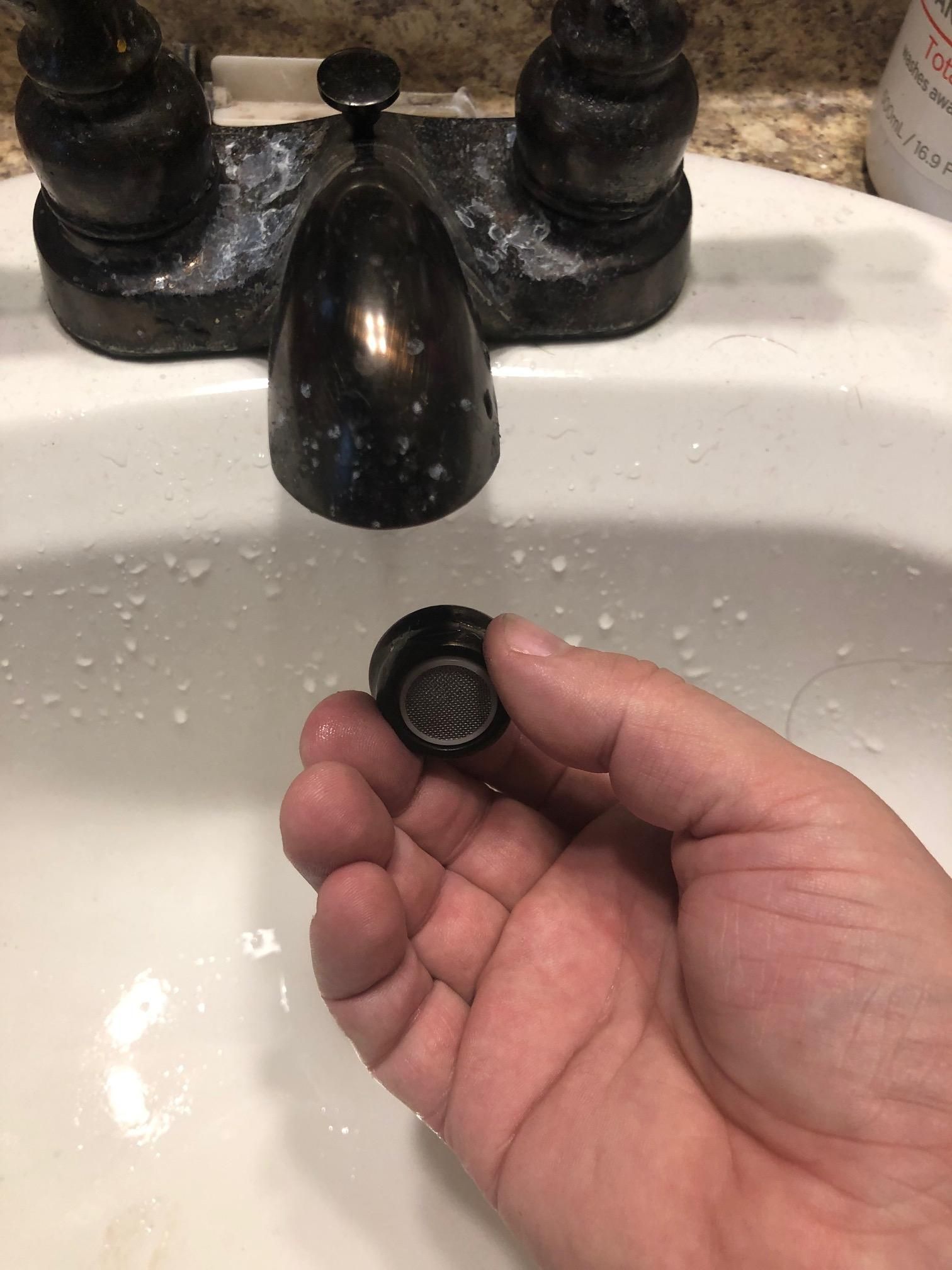 Cleaning Faucet Aerator