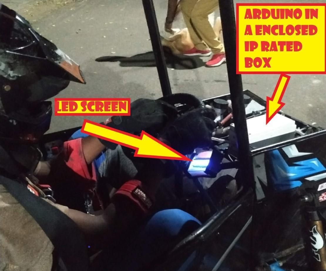 SAE BAJA Electrical - Digital Tachometer & DAQ Using ARDUINO!