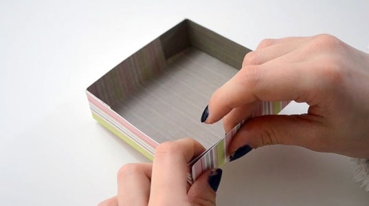 Stick the Corners and Build the Lid for Your Gift Box.