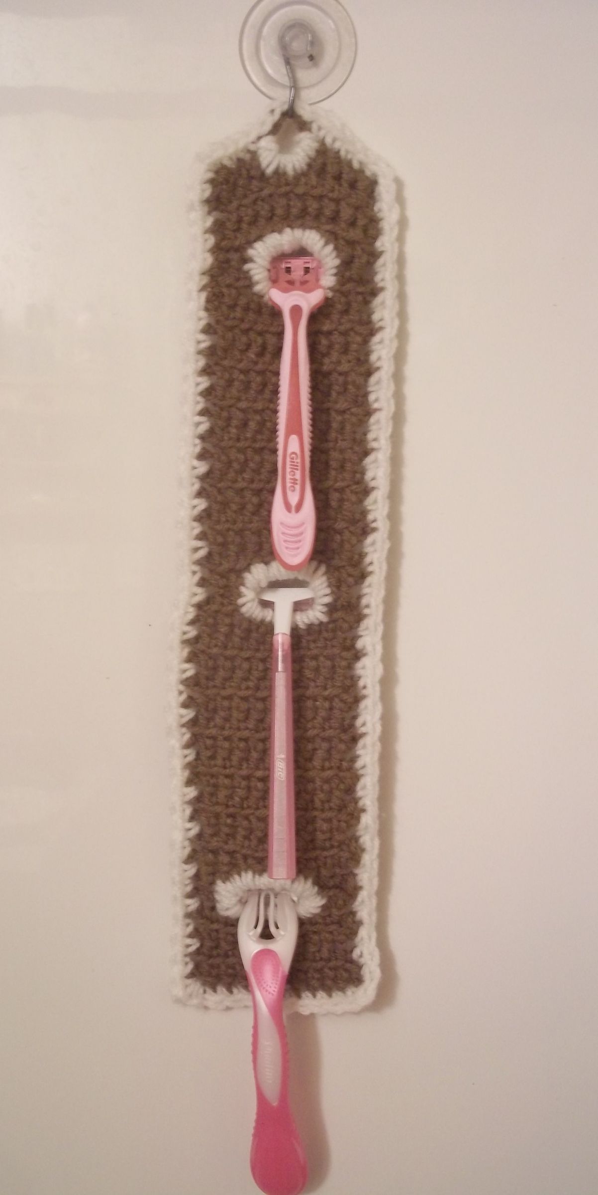 Razor Caddy for Shower (Crochet Pattern)