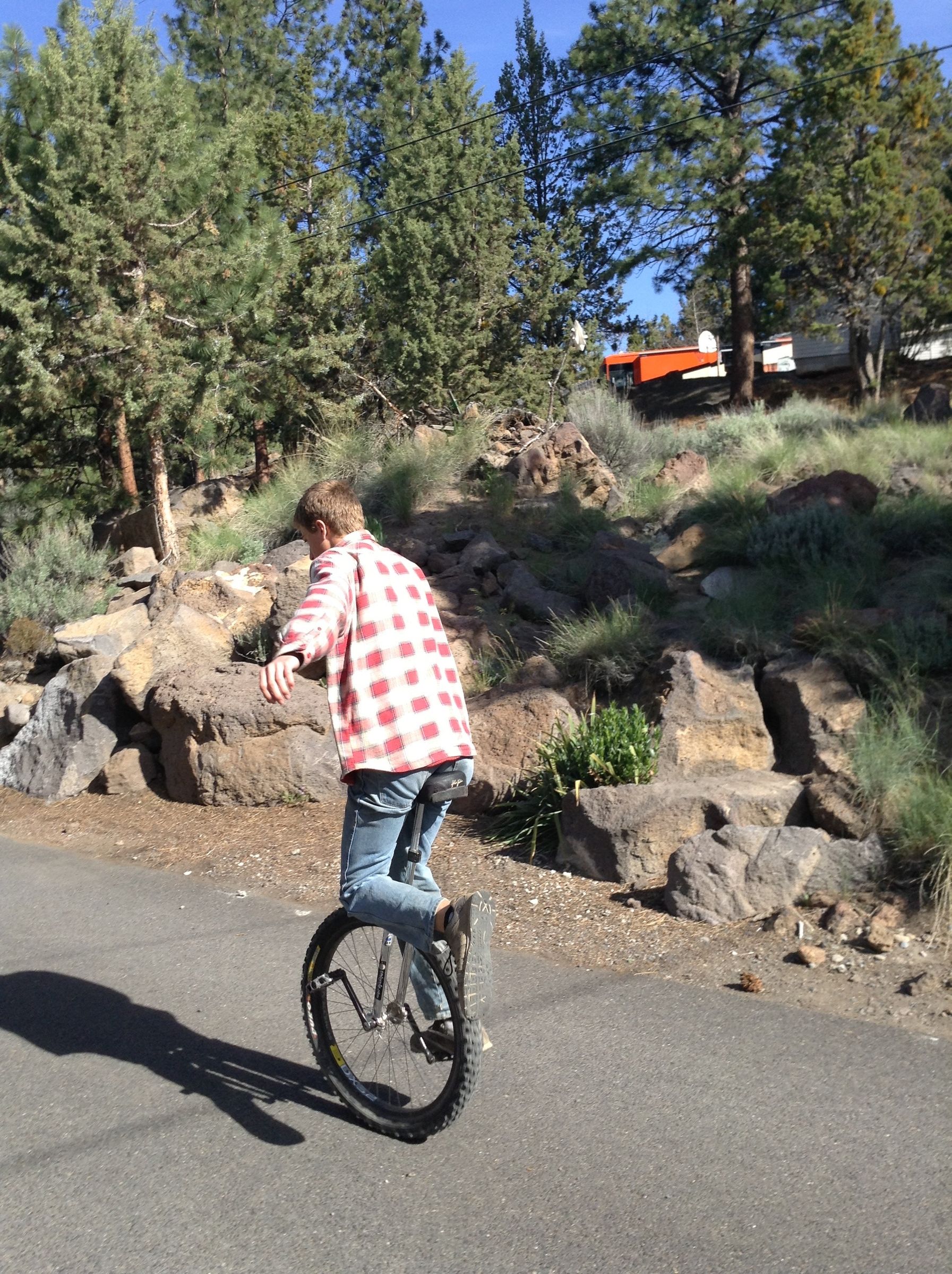 How to Ride a Unicycle... One Footed