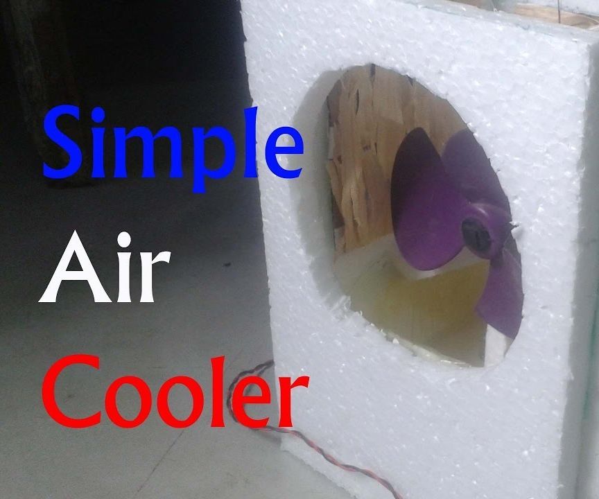 How to Make a Simple Air Cooler - Low Cost