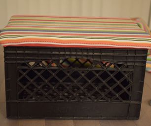 Milk Crate Patio Seating & Storage