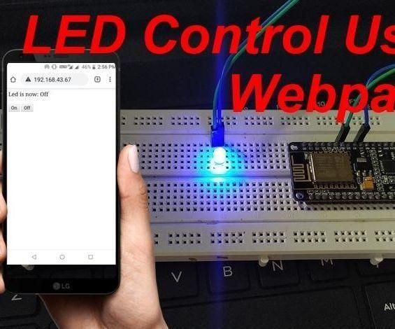 LED Control Using Webpage