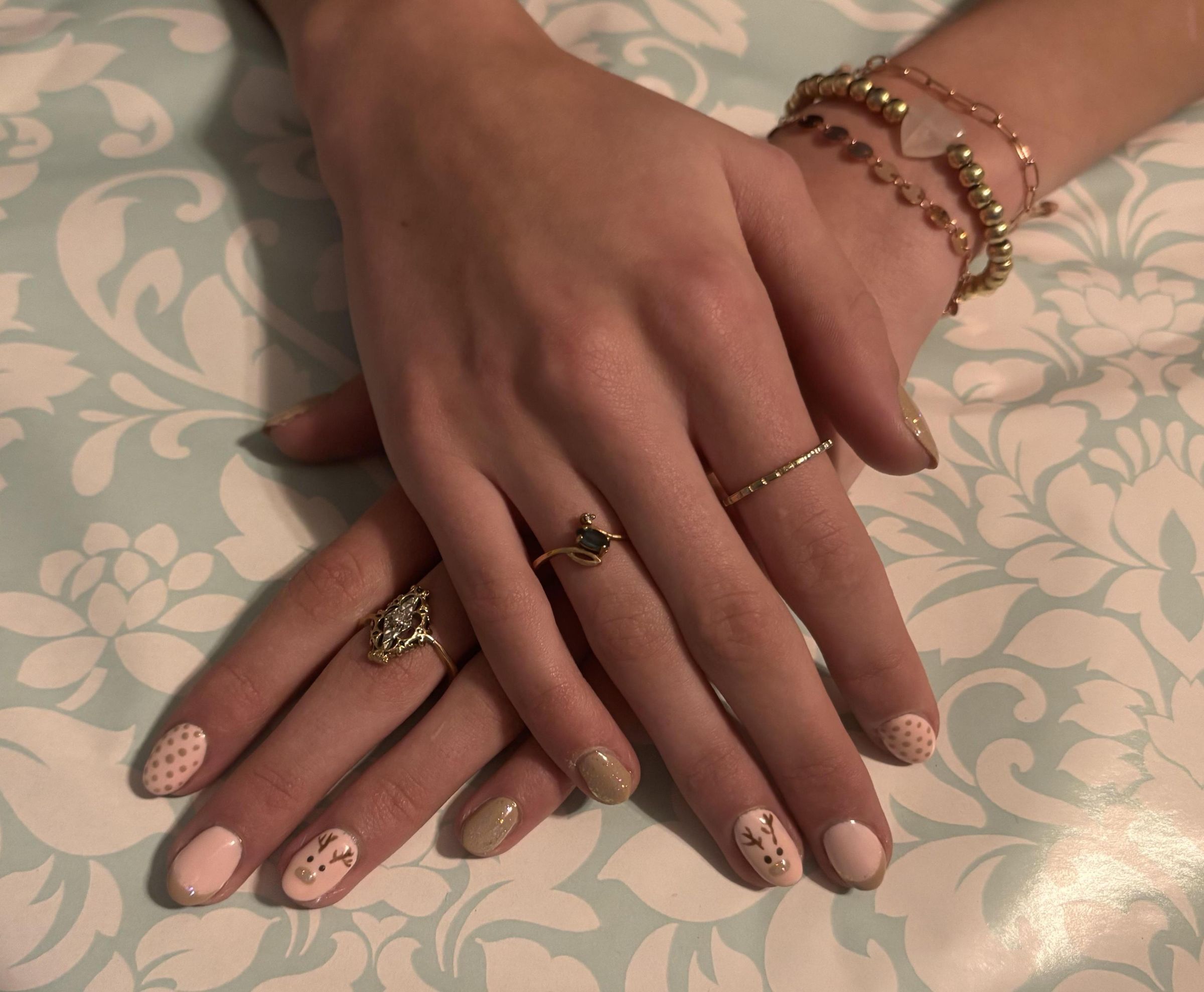 Holiday Gel Nail Manicure at Home!