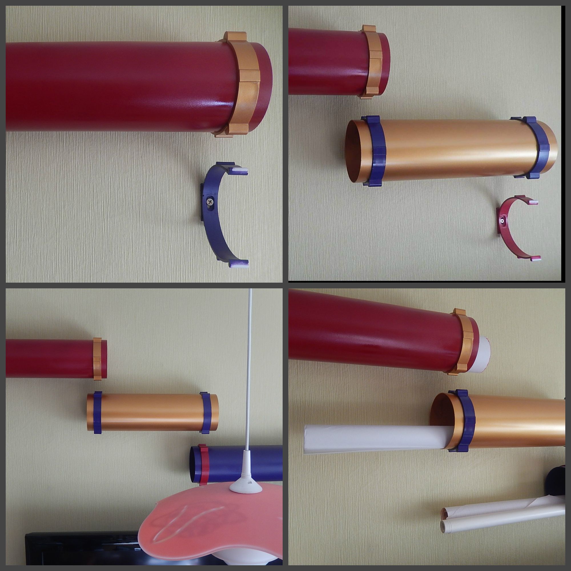 Rolling Sea Maps Storage Tubes (document Wall Holder) ) 4 Steps