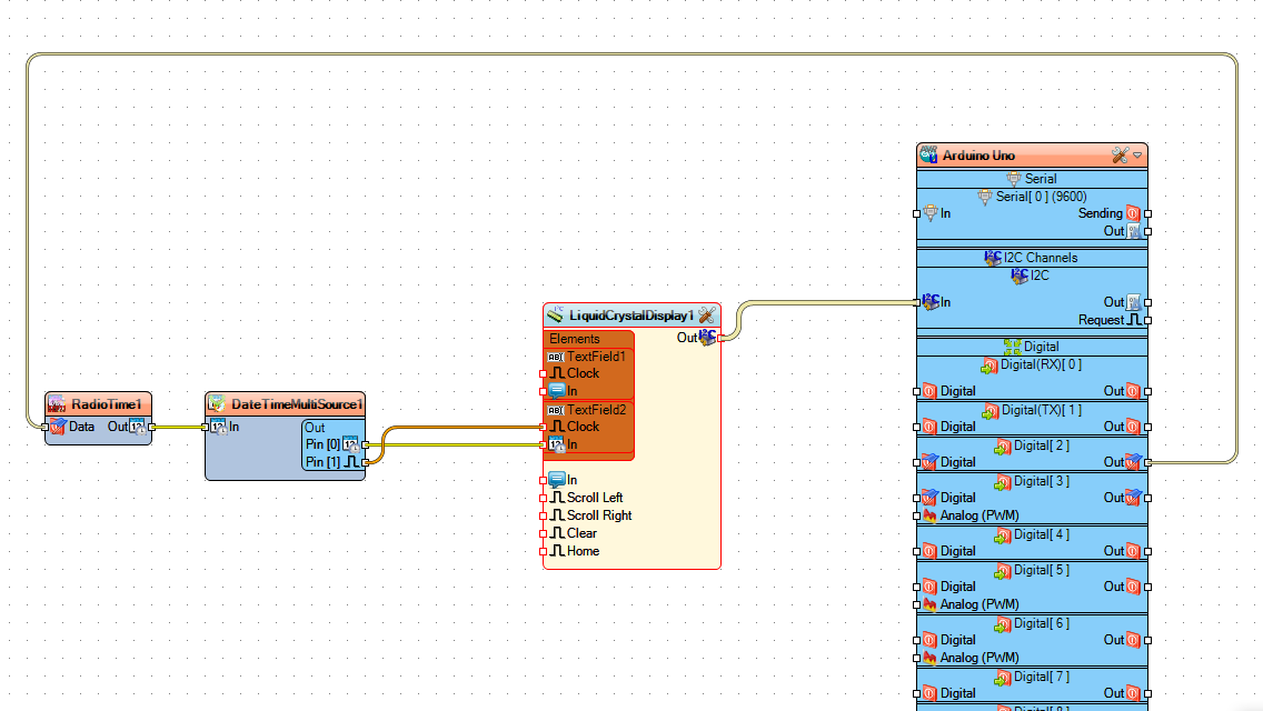 In Visuino Connect Components photo 2
