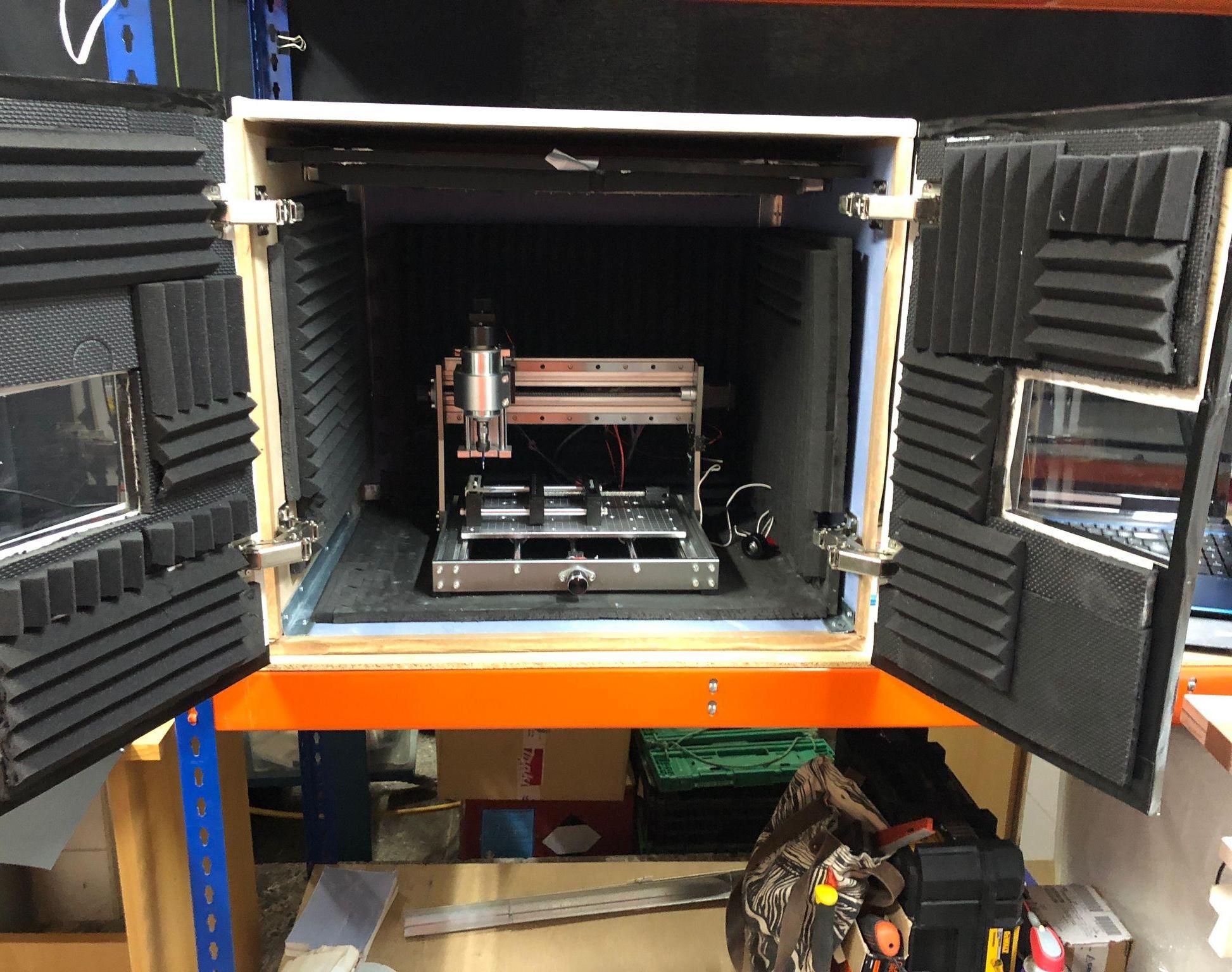 Soundproof CNC Enclosure Built With Drywall