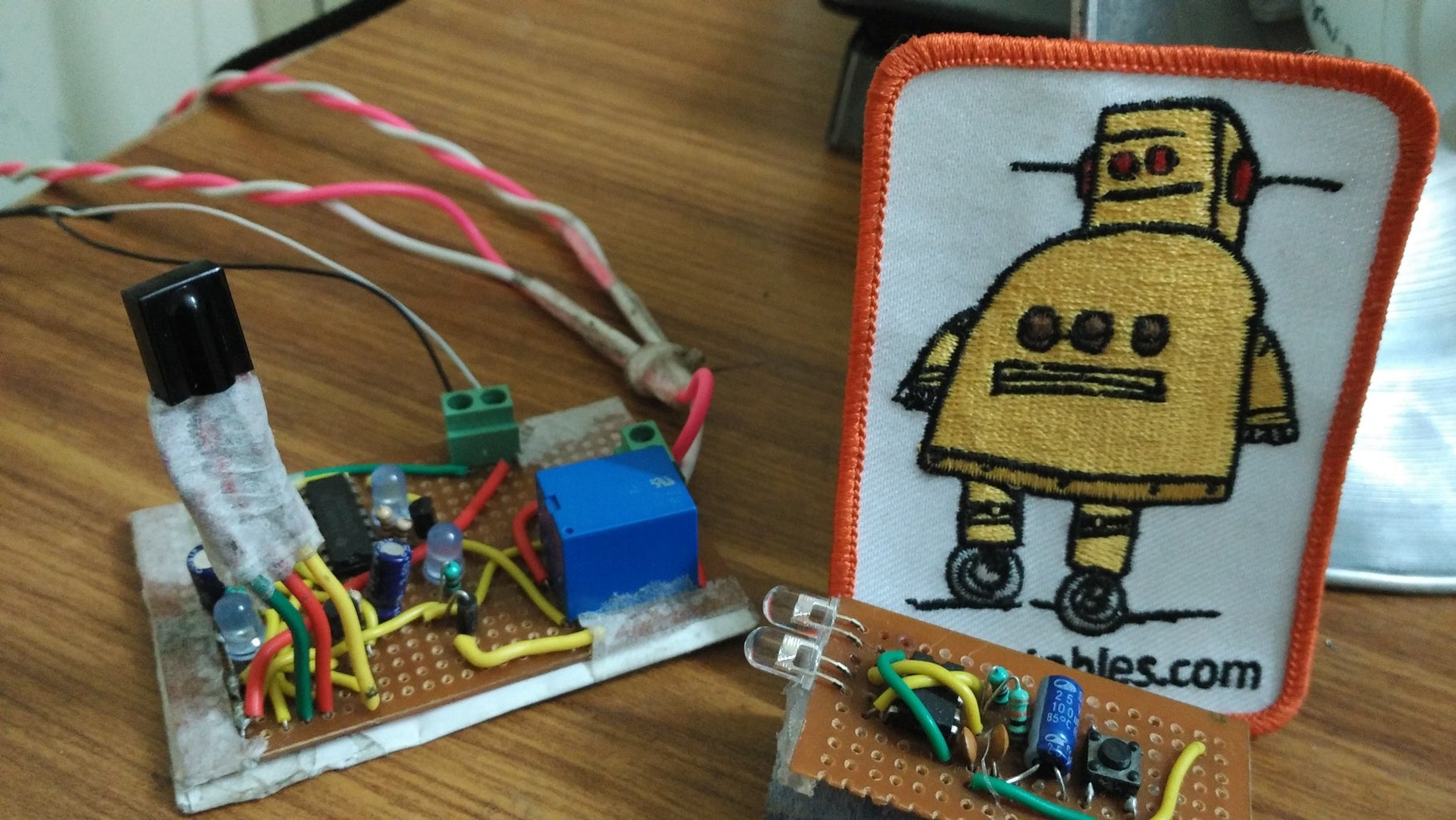 IR Remote Control Switch 7 Steps Circuit Diagram