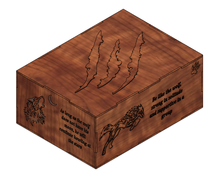BOX REPRESENTATIVE OF WOLVES